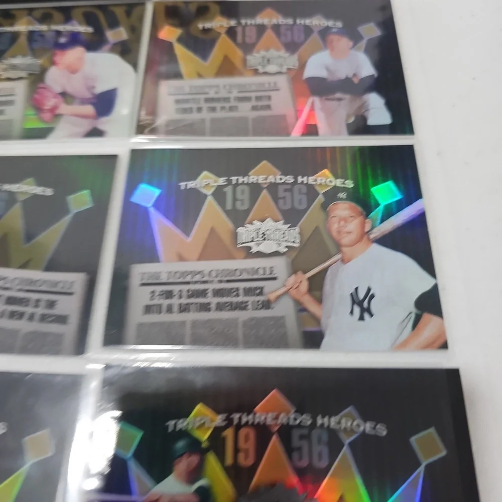 Complete Set Of 2006 Topps Triple Threads Heroes Mickey Mantle #TTH56 MM1 - MM10